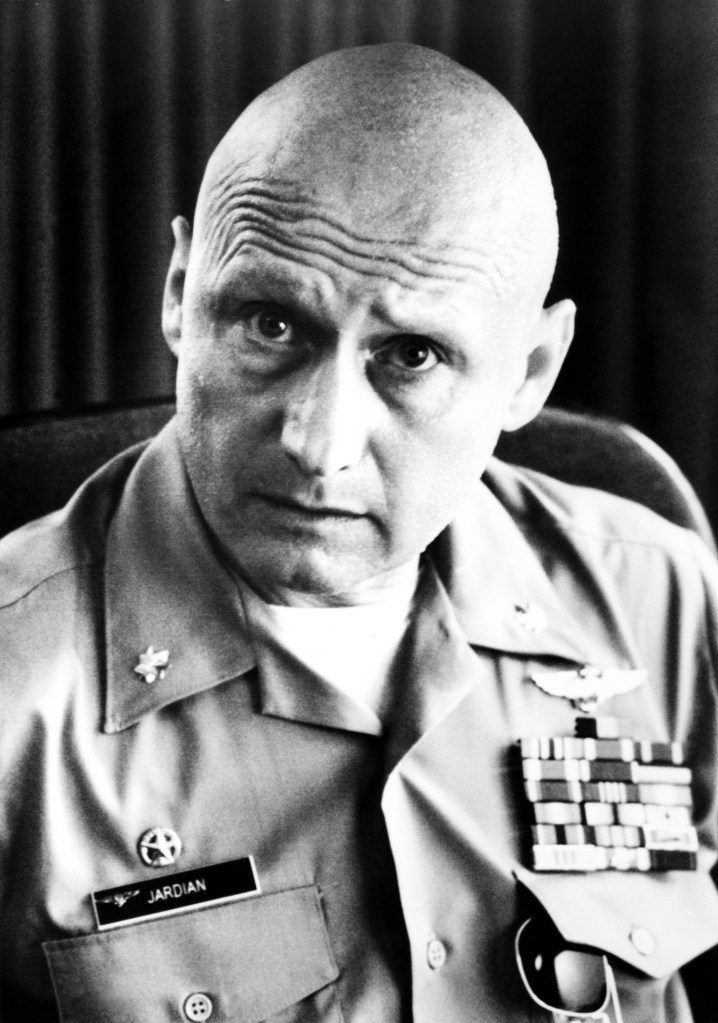 Portrait of James Tolkan as Commander Stinger from Top Gun.