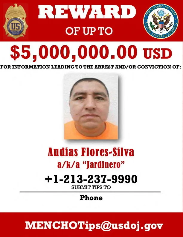 Flores - a regional commander in control of swathes of CJNG territory along Mexico's Pacific coast - was considered a potential successor to Nemesio Oseguera, alias 