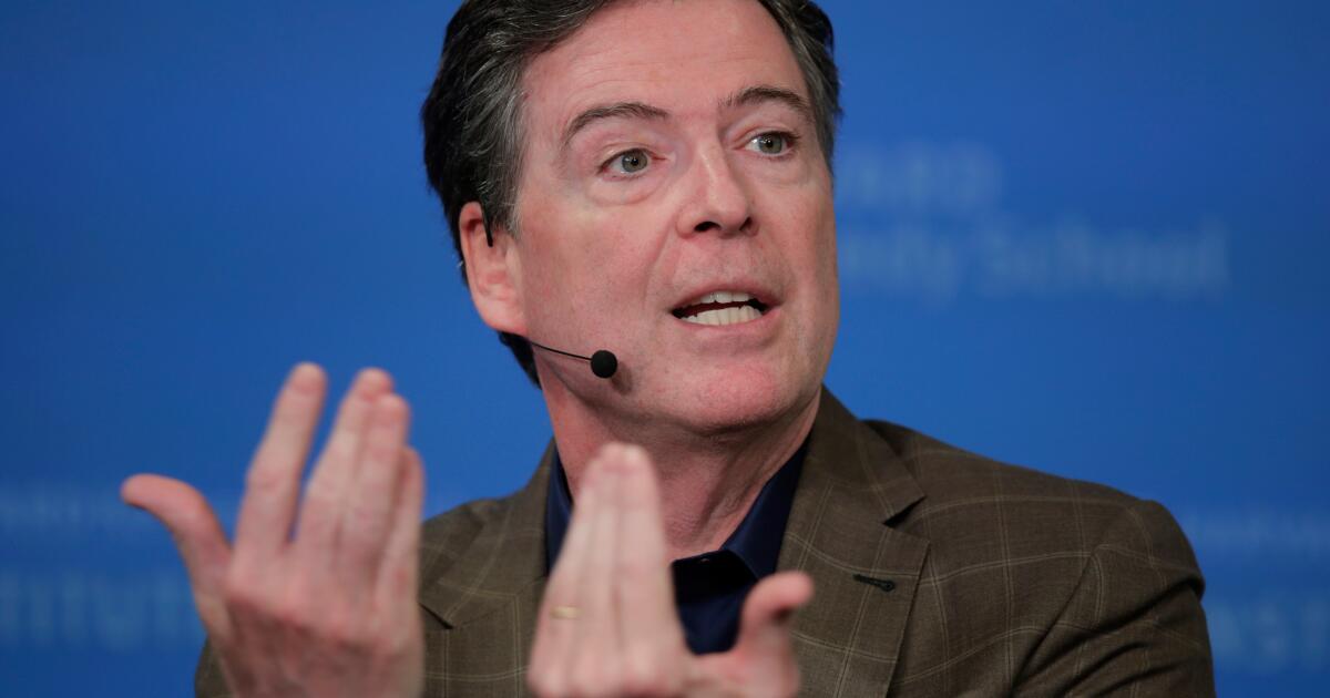 Comey appears in court in Trump threat case that’s likely to pose a challenge for Justice Department
