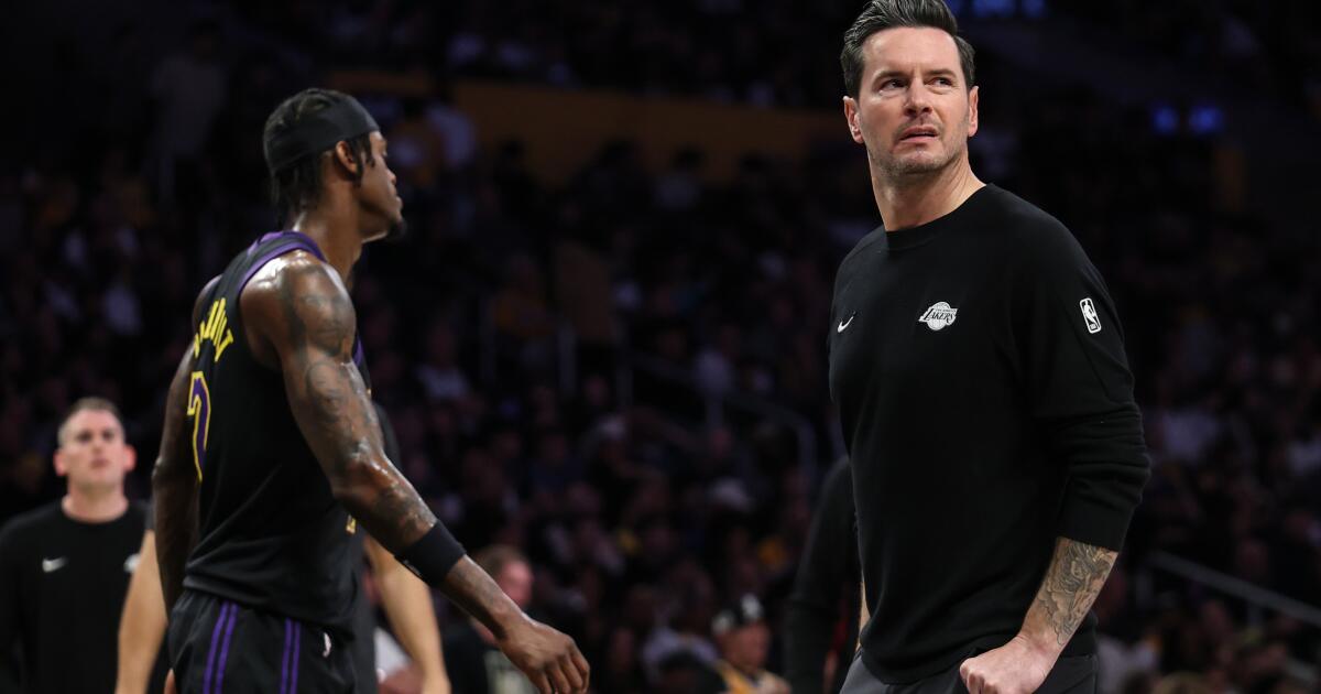Lakers’ JJ Redick makes a case that he’s the right coach for the playoffs