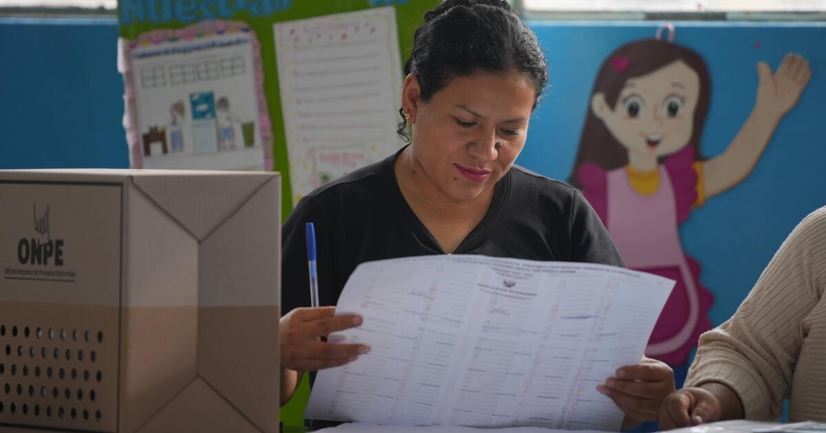 Peru election stretches into a second day after ballot delivery failures