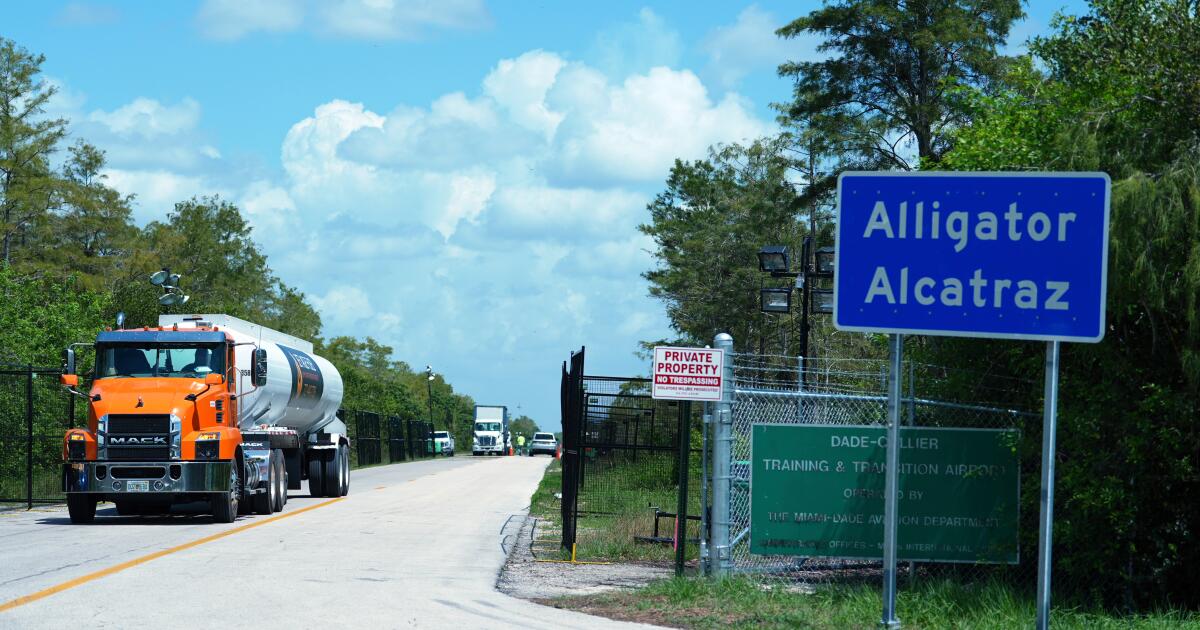 Lawyer says guards beat and pepper-sprayed detainees at Florida’s ‘Alligator Alcatraz’