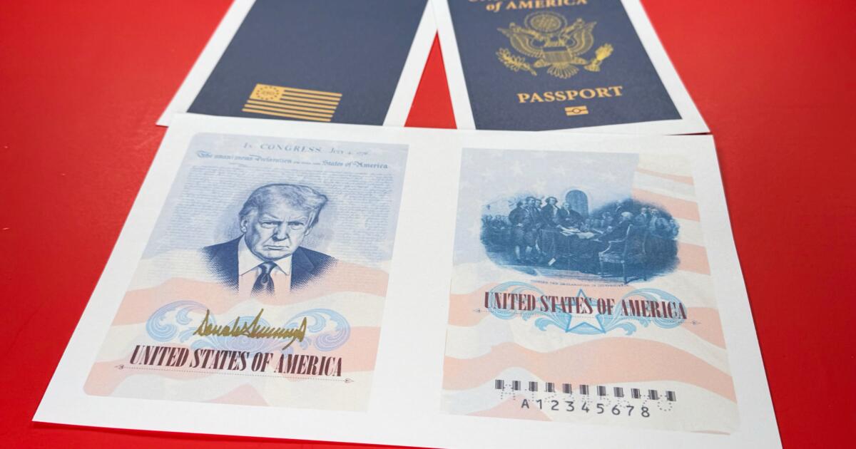 U.S. will issue commemorative passports with Trump’s picture for America’s 250th birthday
