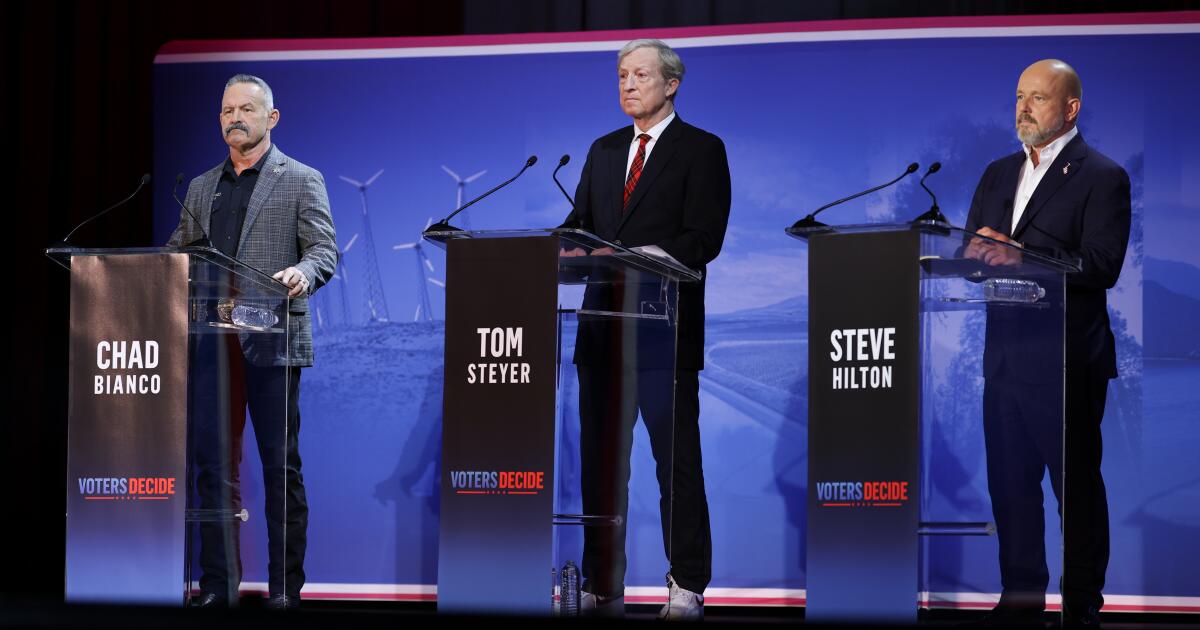 Candidates for governor scrap in fiery debate that may grab voter attention, finally
