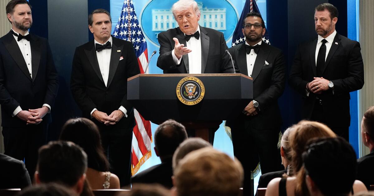 Trump was set to ‘let it rip’ with the press. Then came shots, chaos and a call for unity
