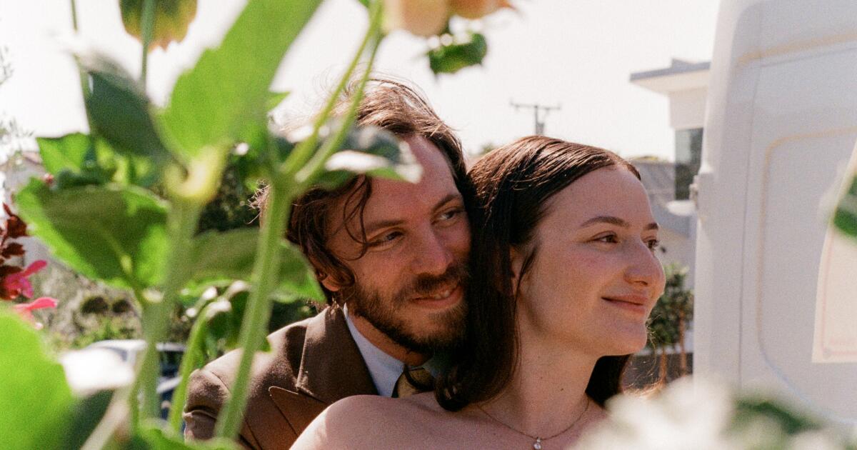 Their love blossomed in the buzzy L.A. restaurant scene. So what was their wedding food?