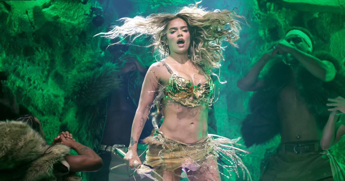 Karol G, first Latina to headline Coachella, urged Latino fans: ‘Don’t feel fear, feel pride!’