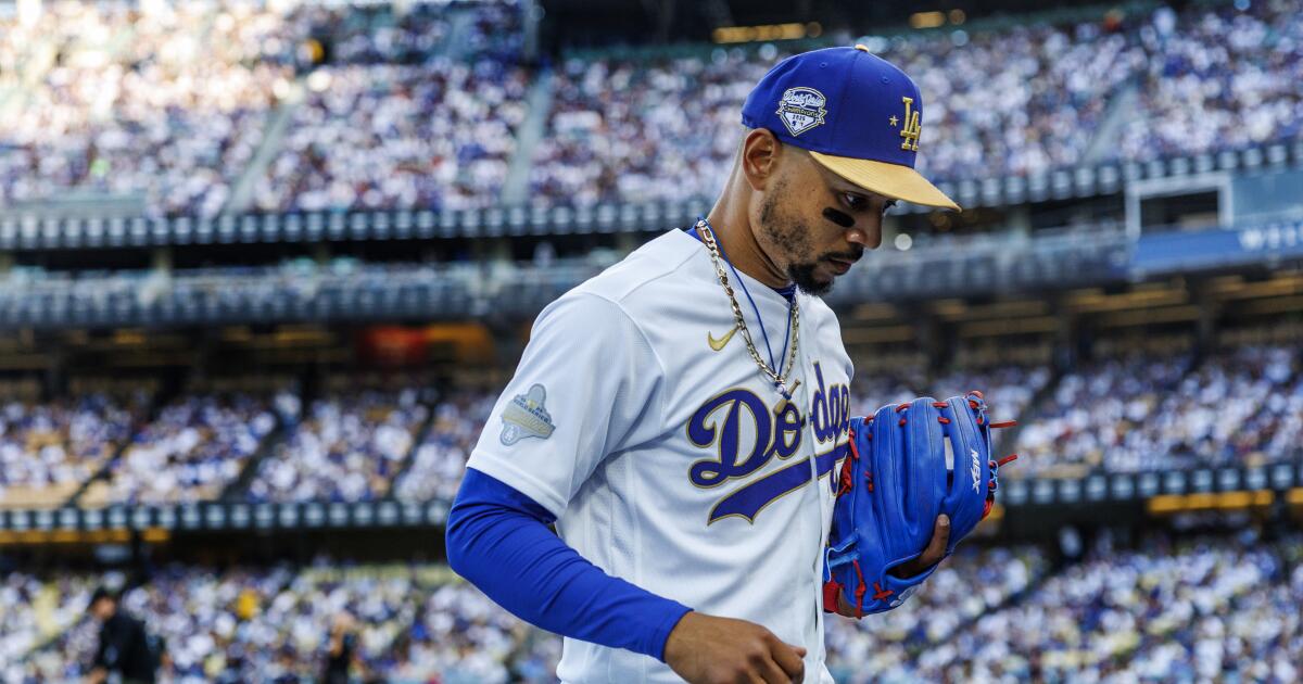 Dodgers’ Mookie Betts offers no timeline on when he’ll return from injury