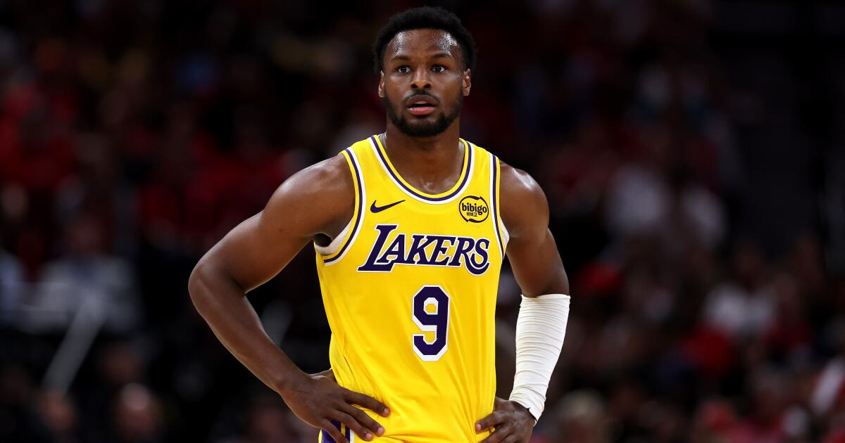 ‘It keeps getting better and better’: Bronny James settling into Lakers playoff role