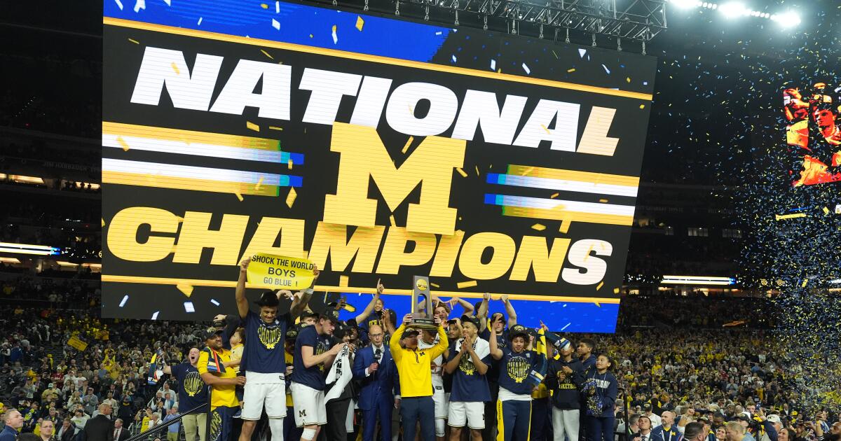 Michigan defeats Connecticut to win NCAA men’s basketball championship