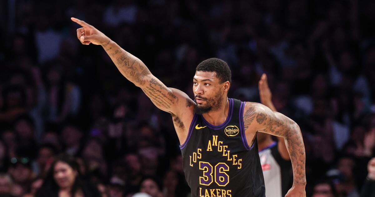 Lakers’ ‘Swiss Army knife’ Marcus Smart sets the tone against Kevin Durant, Rockets