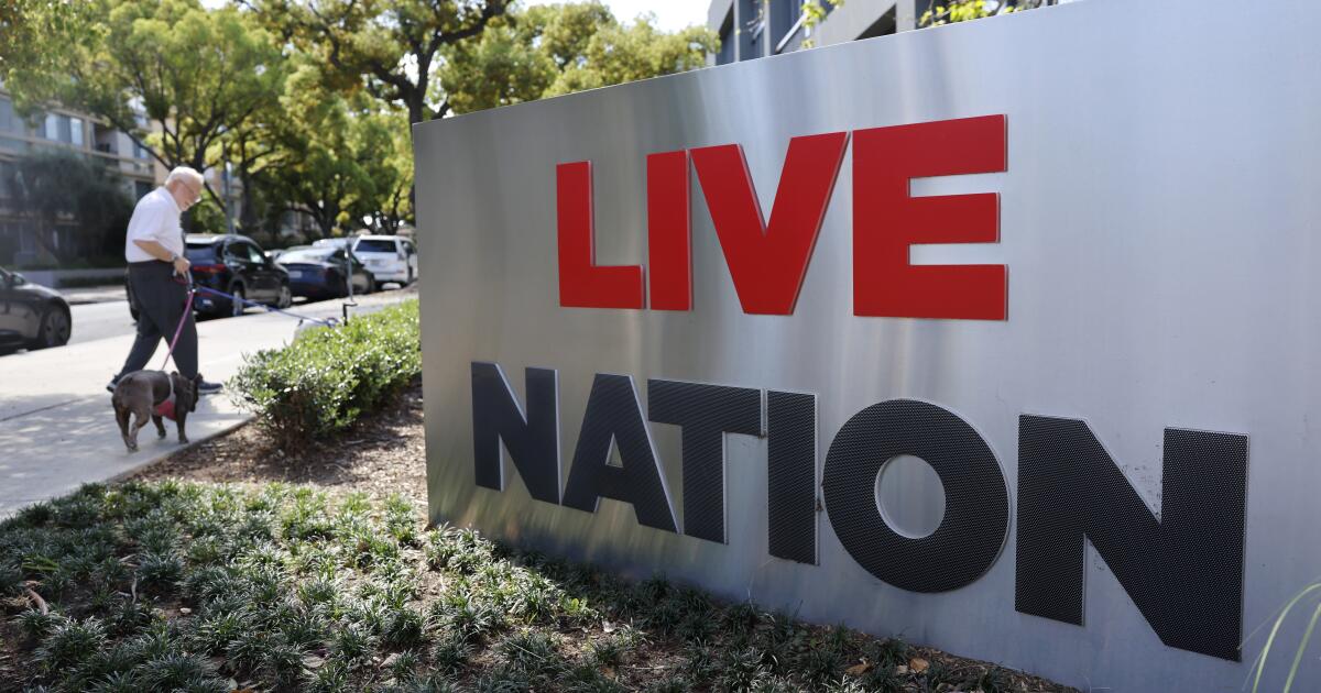 Former Live Nation executive says he was fired after raising ‘financial misconduct’ concerns