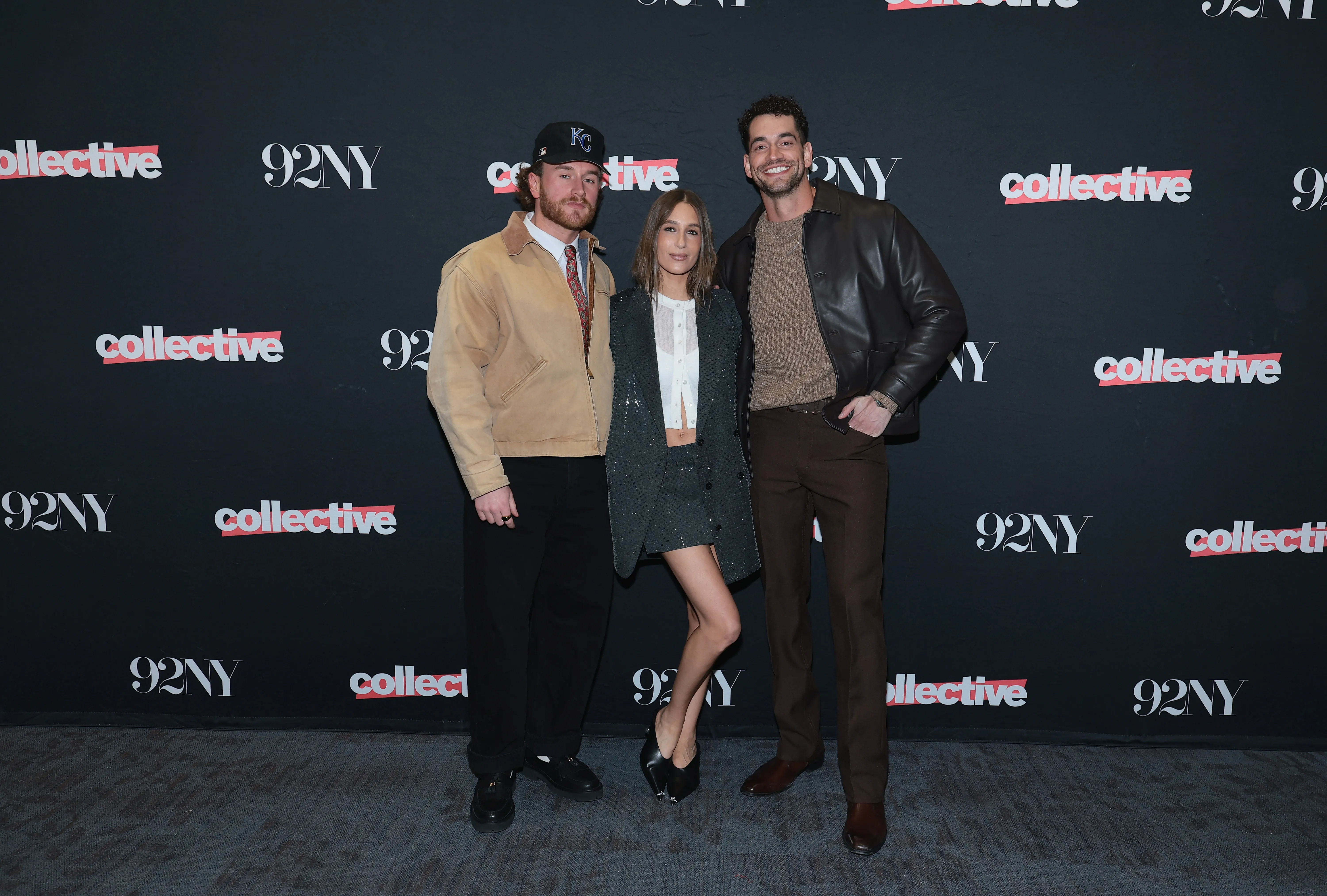 West Wilson, Amanda Batula, and Jesse Solomon posing together at Bravo's 