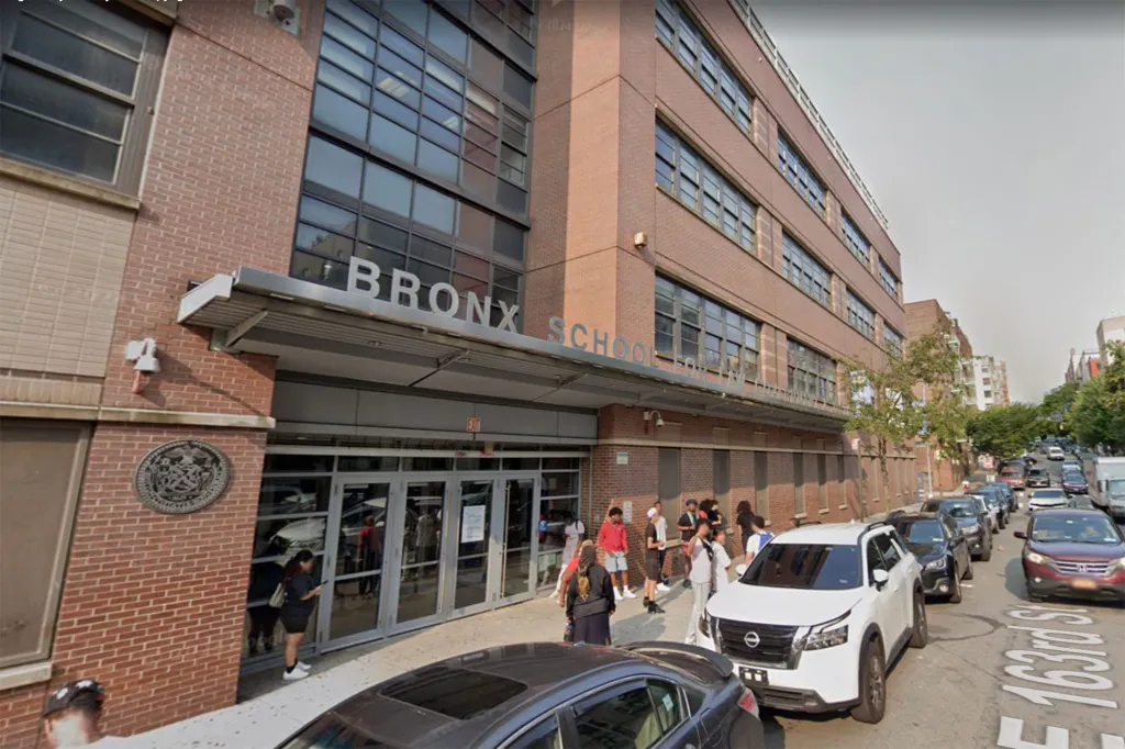 A photo of the outside of the school.