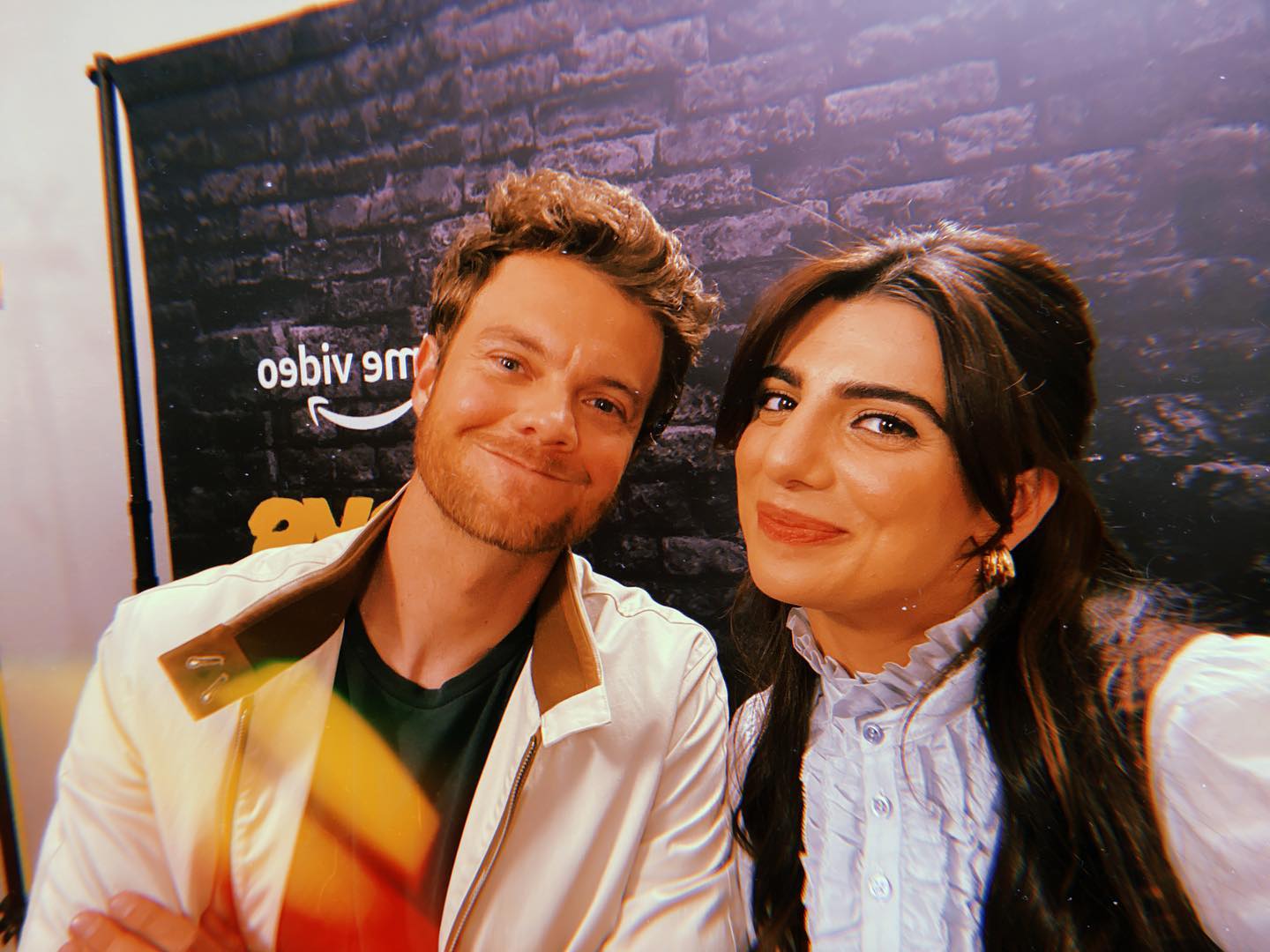 Jack Quaid and Claudia Doumit