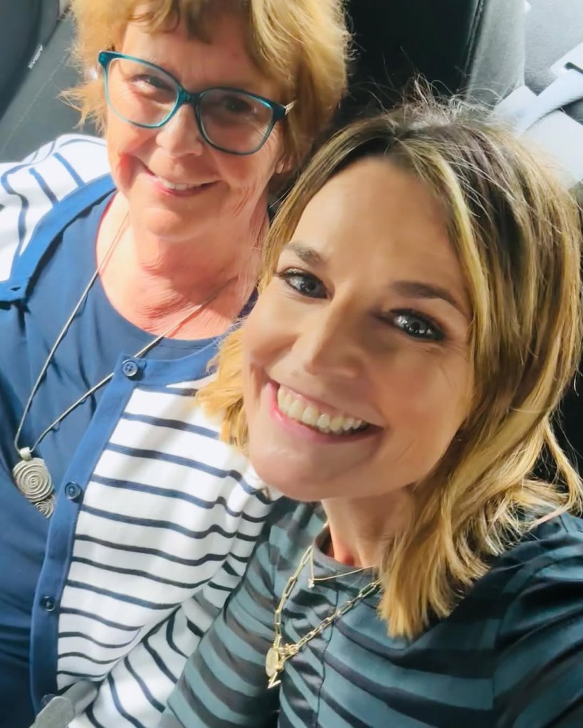 Savannah Guthrie taking a selfie with Nancy Guthrie.