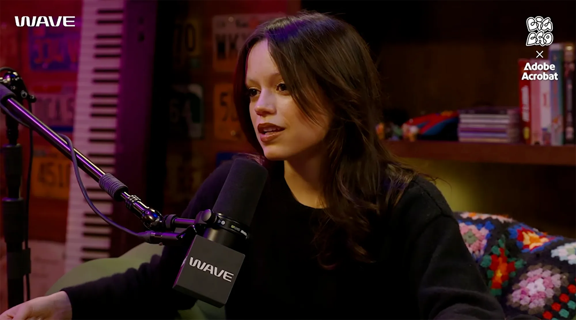 Jenna Ortega on Kid Cudi's podcast