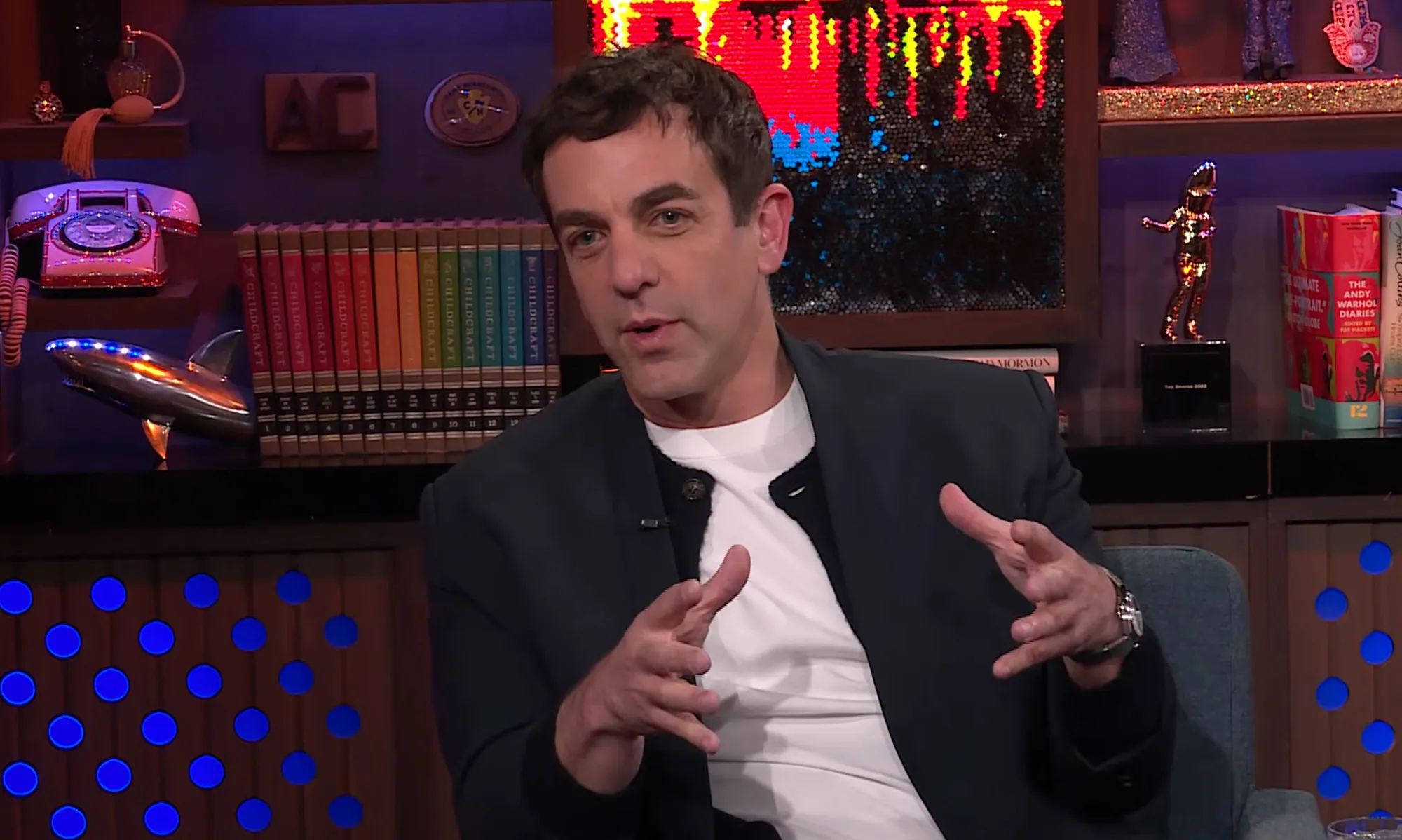 B.J. Novak on Watch What Happens Live.