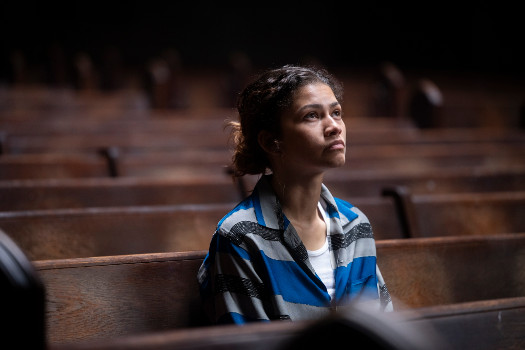 Zendaya as Rue Bennett in Euphoria Season 3.