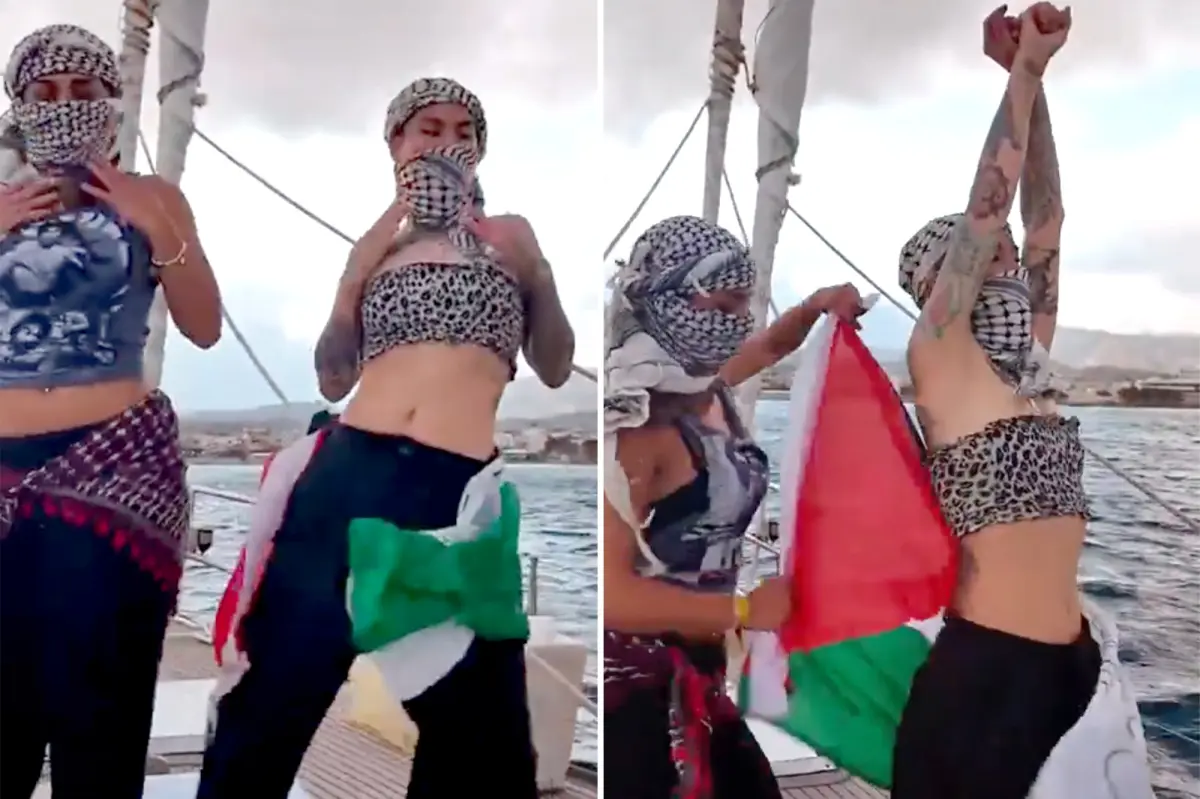 Gaza flotilla activists ripped for provocative dance while demanding release of accused sex predator