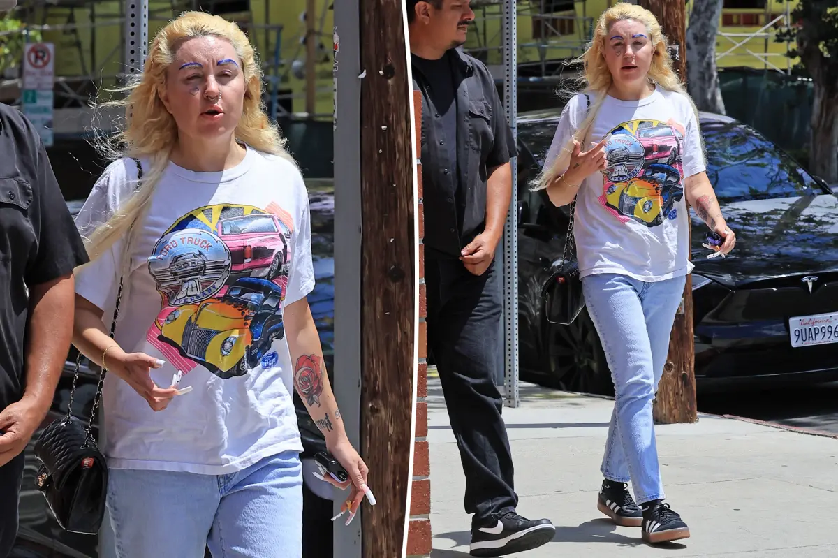 Amanda Bynes debuts shocking eyebrow makeover on rare PDA outing with boyfriend