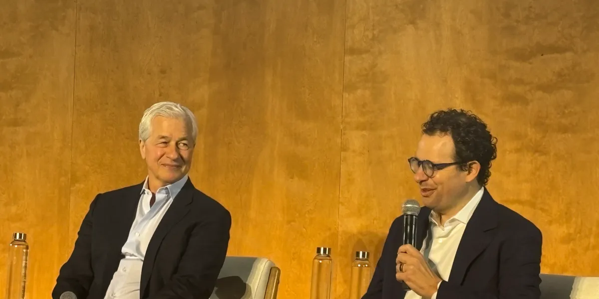 Jamie Dimon and Dario Amodei sidestep question about whether the AI cyber ‘freakout’ is warranted