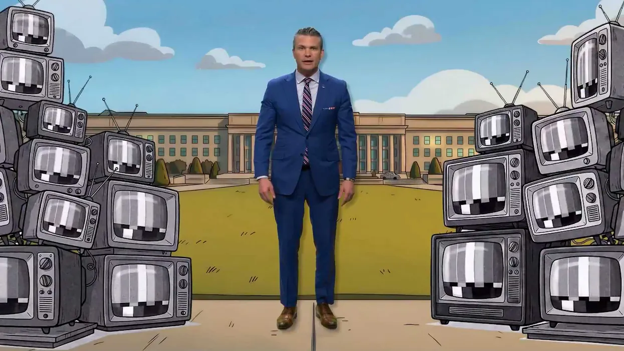 ‘How is this real?’ Hegseth pilloried for bizarre cartoon asking for $1.5 trillion