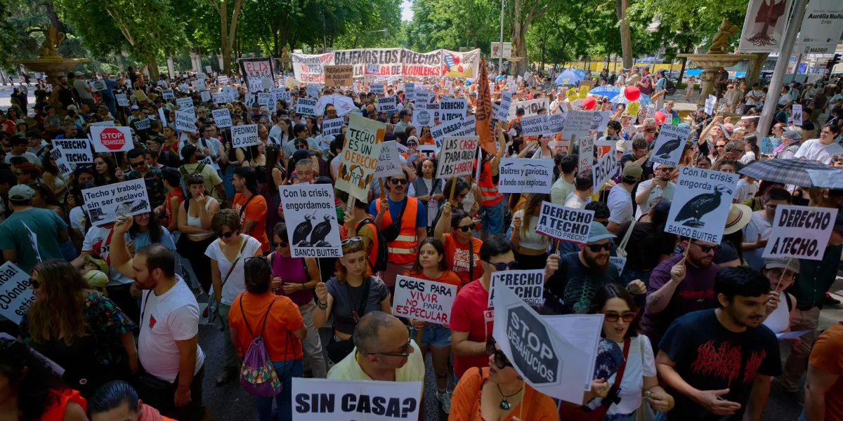 ‘We want neighbors, not tourists.’ Madrid’s renters march with message for the boom economy