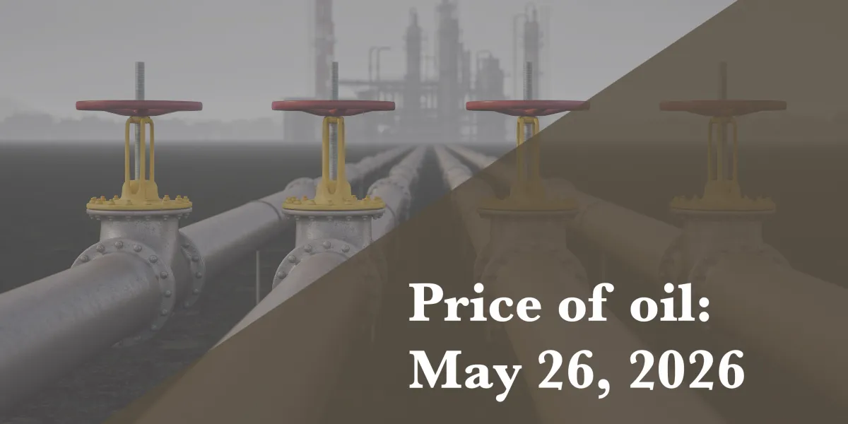 Current price of oil as of May 26, 2026