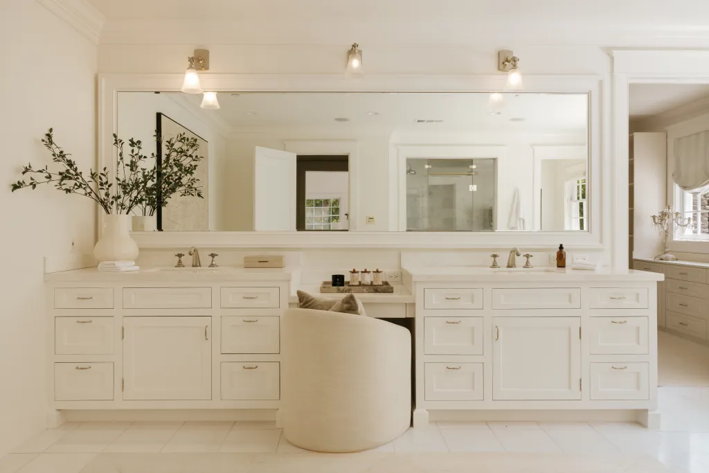 An ensuite bathroom.