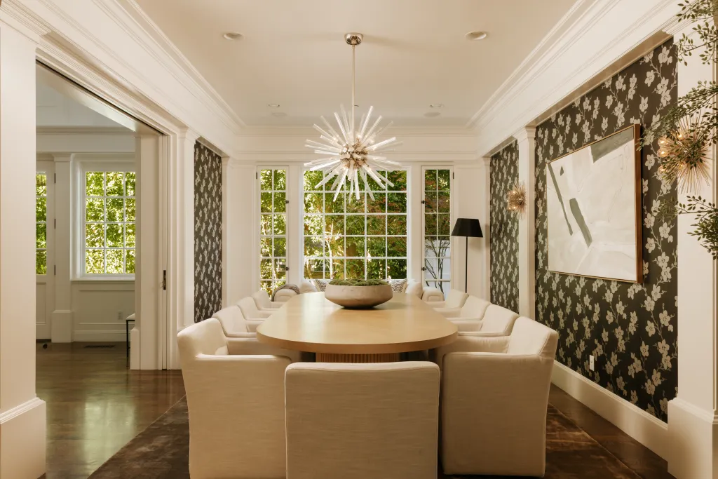 The formal dining room.