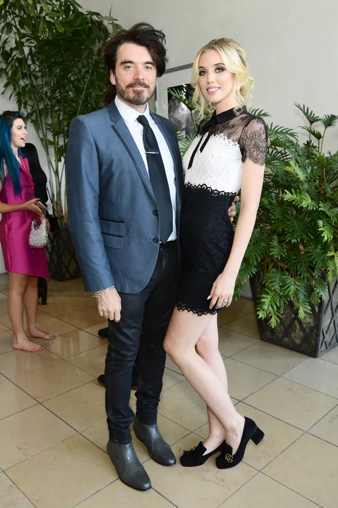 Laura Clery (R) at the 2017 Streamy Awards at The Beverly Hilton Hotel.