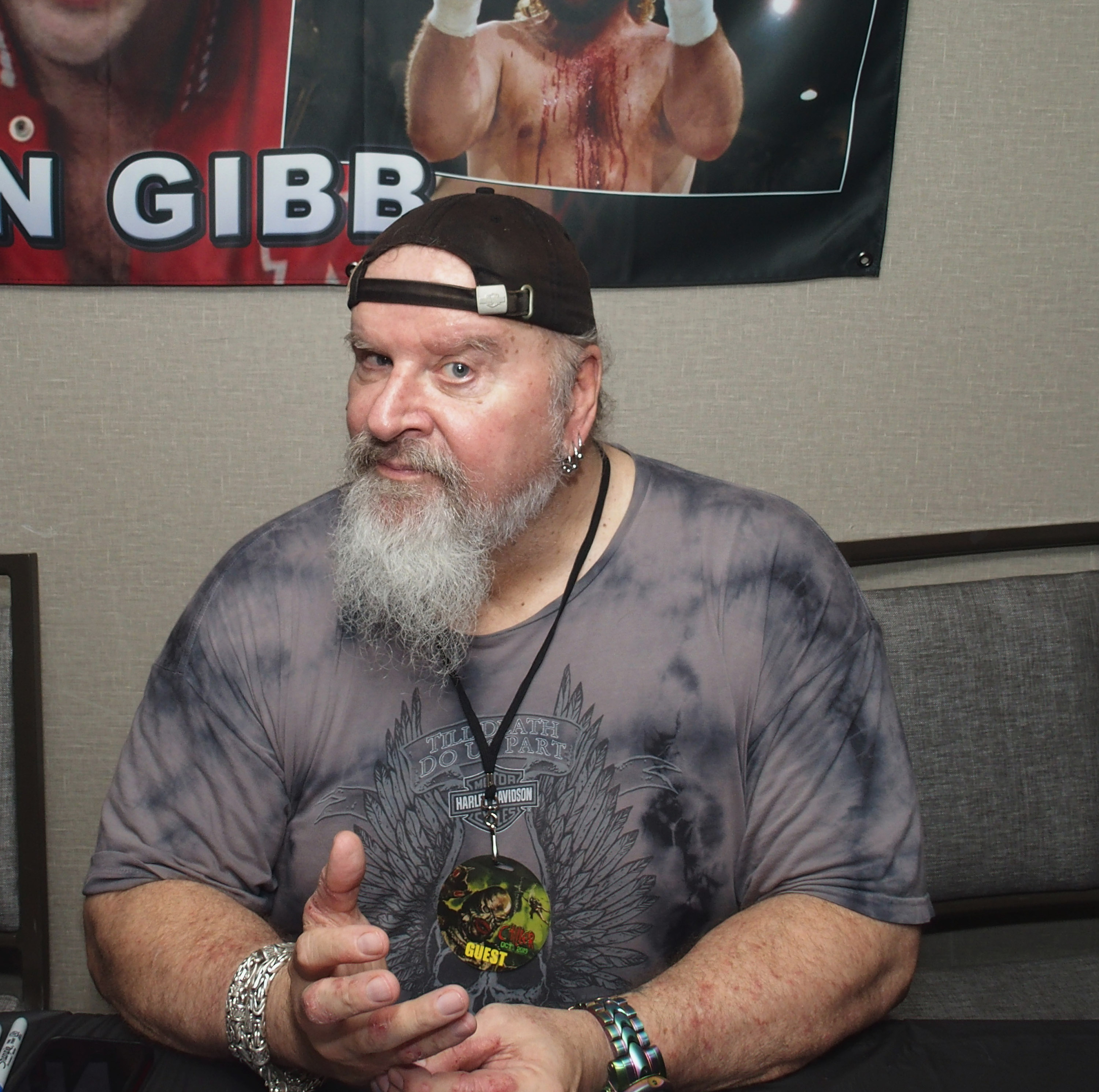 Donald Gibb attends the Chiller Theatre Expo Fall 2019 at Parsippany Hilton on October 25, 2019 in Parsippany, New Jersey. 