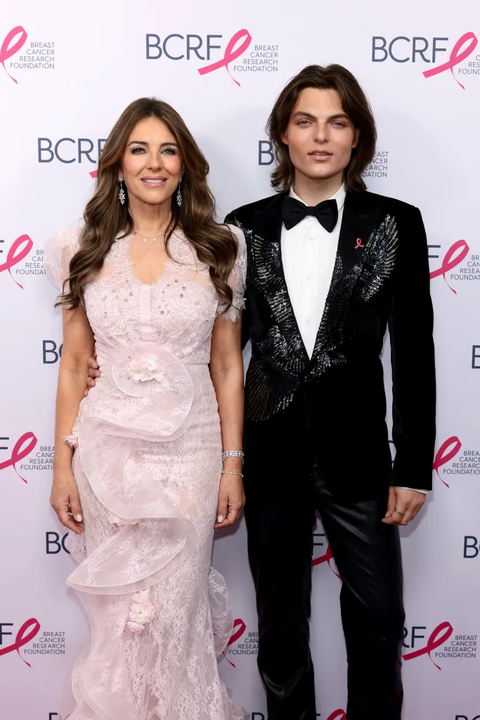 Elizabeth Hurley and Damian Hurley at the Breast Cancer Research Foundation Hot Pink Party 2026.