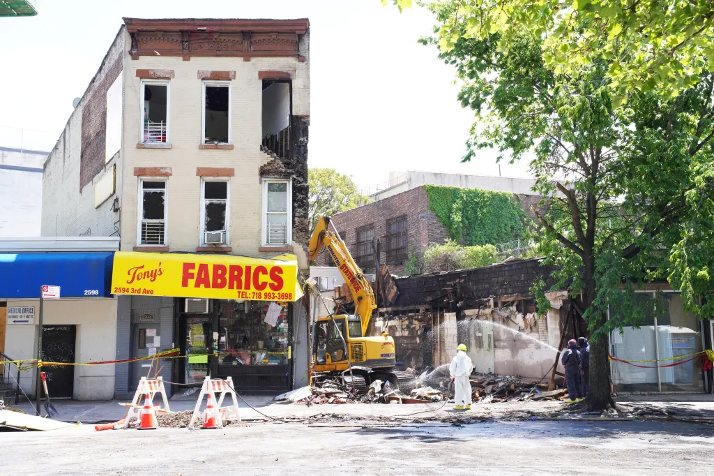 Daniel Santana, 45, was charged with murder, arson and manslaughter in connection to the early May 6 Mott Haven blaze, cops said.