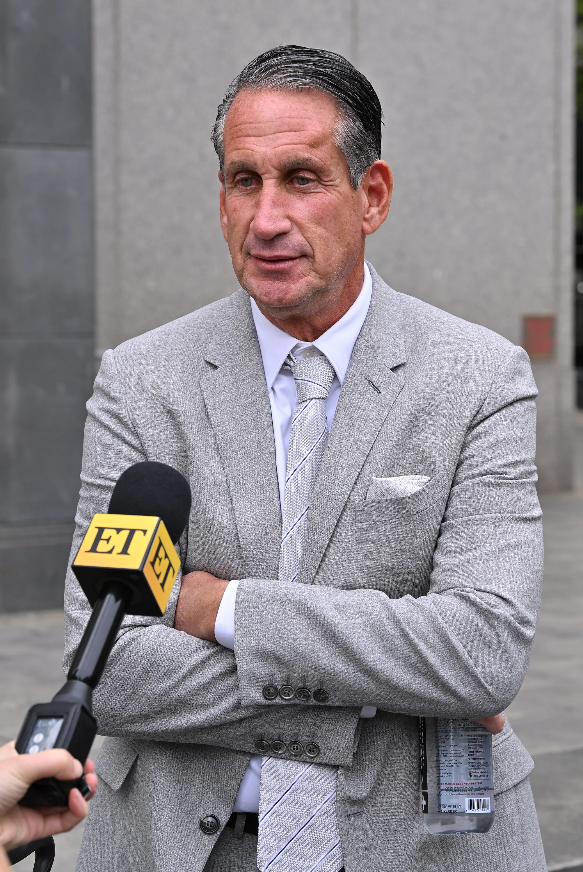 Justin Baldoni’s attorney, Bryan Freedman, speaks to the media at the Manhattan Federal Courthouse.