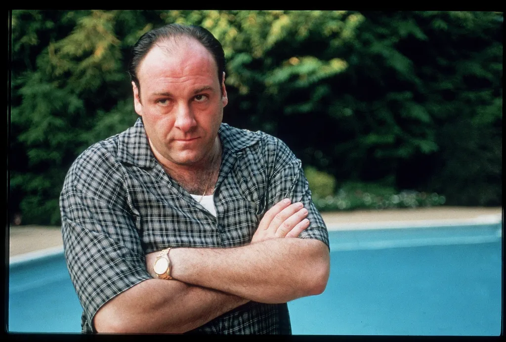 James Gandolfini as Tony Soprano in a scene from "The Sopranos."