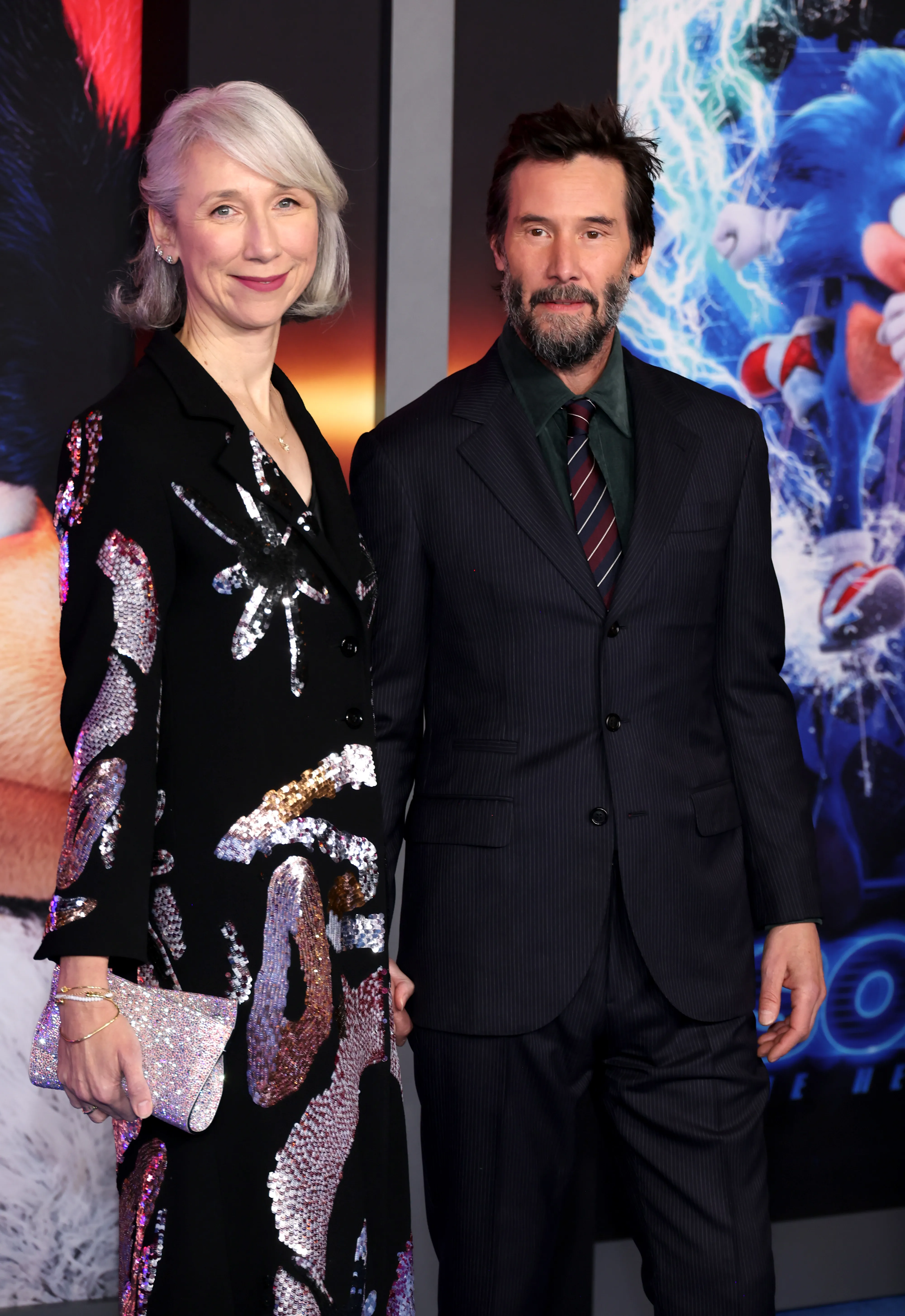 Alexandra Grant and Keanu Reeves at the Los Angeles premiere of Paramount's