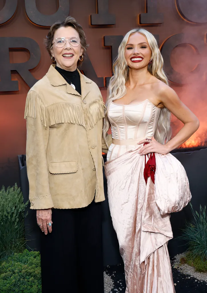 Annette Bening and Natalie Alyn Lind at Paramount+'s 