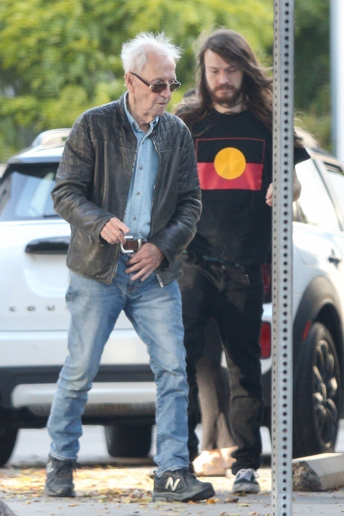 Paul Hogan and Chance Hogan standing outdoors.