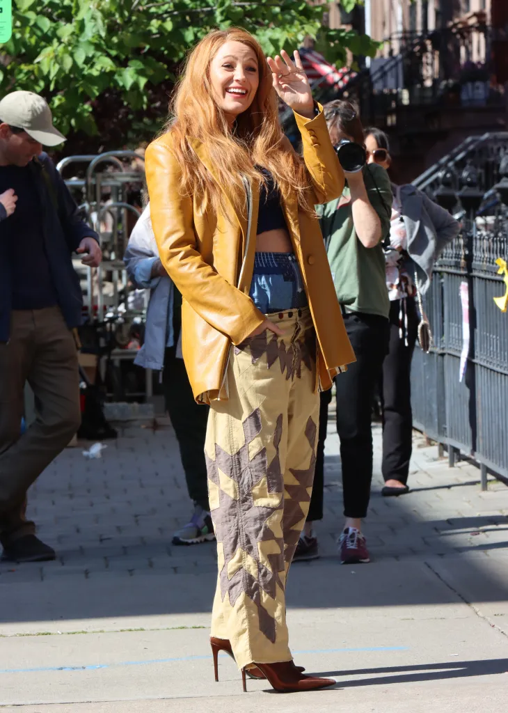 Blake Lively filming "It Ends With Us" in New Jersey