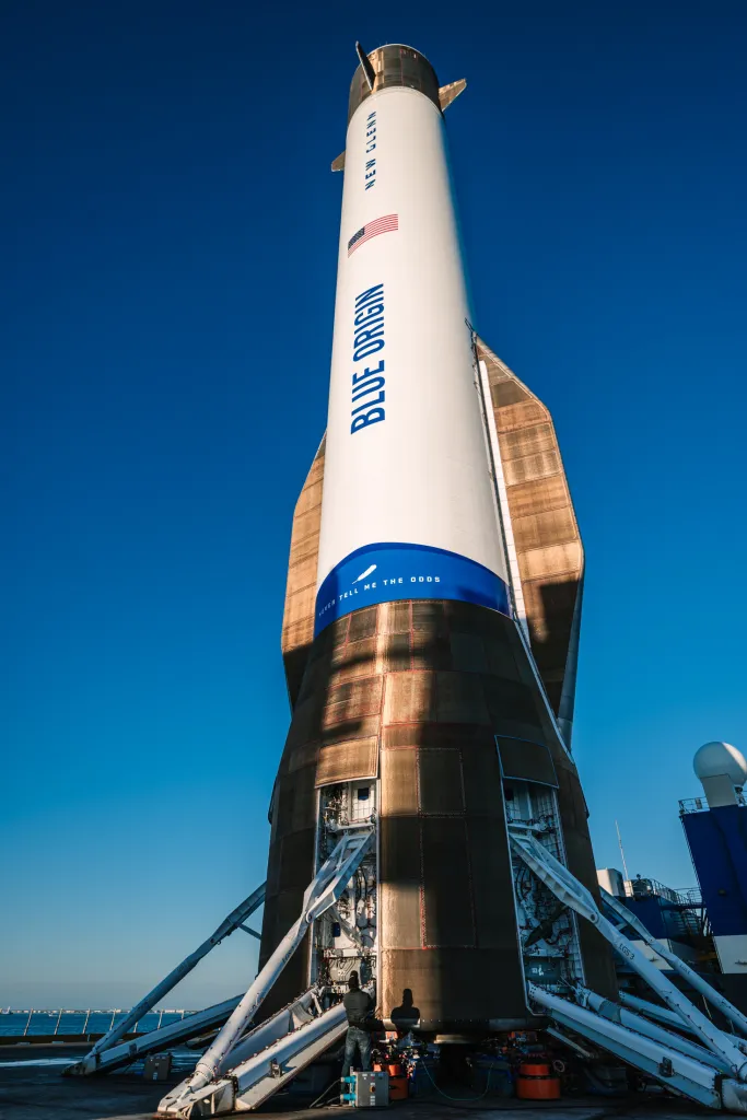 Blue Origin New Glenn rocket explodes into enormous fireball 