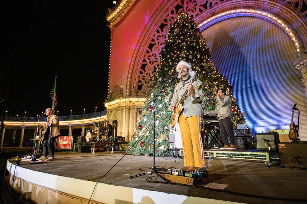 Boaz Roberts of Switchfoot performs at Balboa Park's 