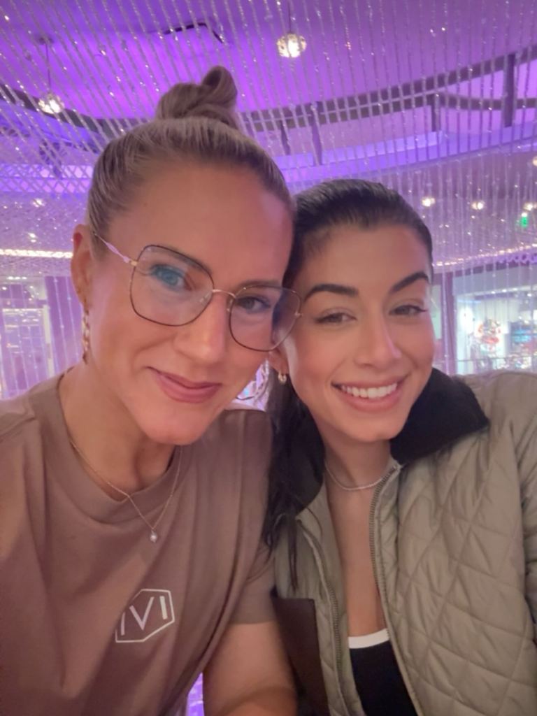 Caitlin Rance and Sarah Jane Ramos posing for a photo.