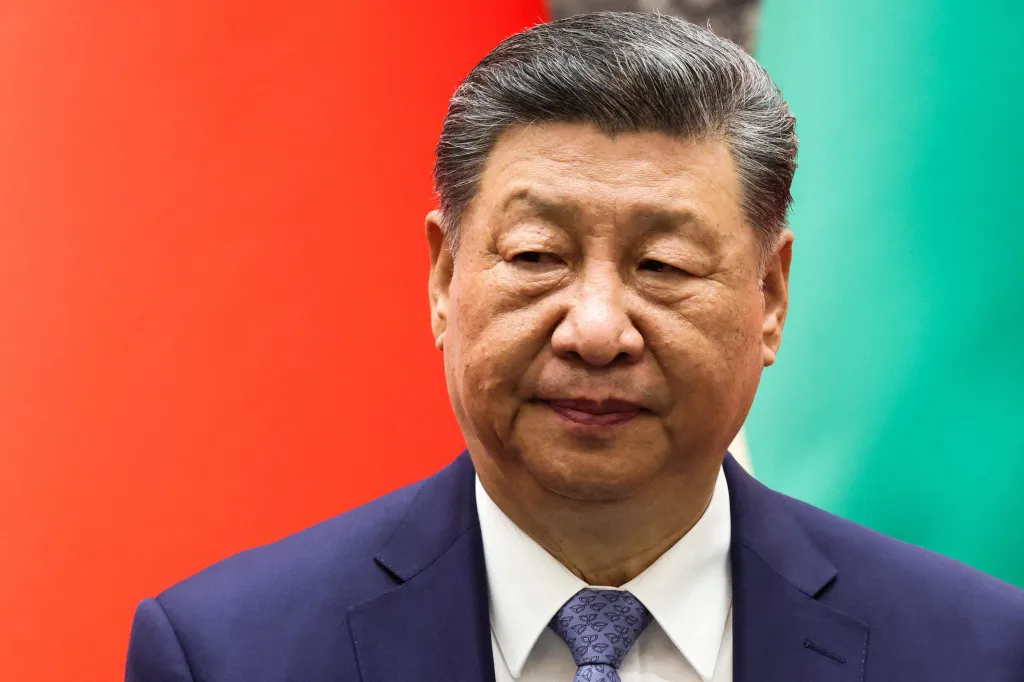 China's President Xi Jinping at a signing ceremony.