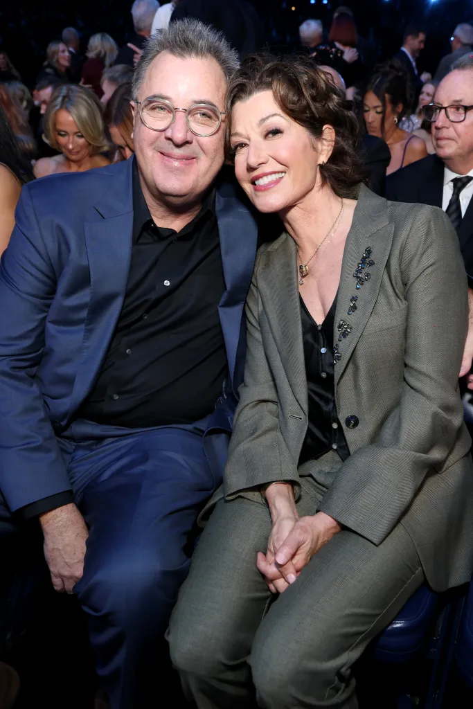 Vince Gill and Amy Grant attend the 59th Annual Country Music Association Awards.
