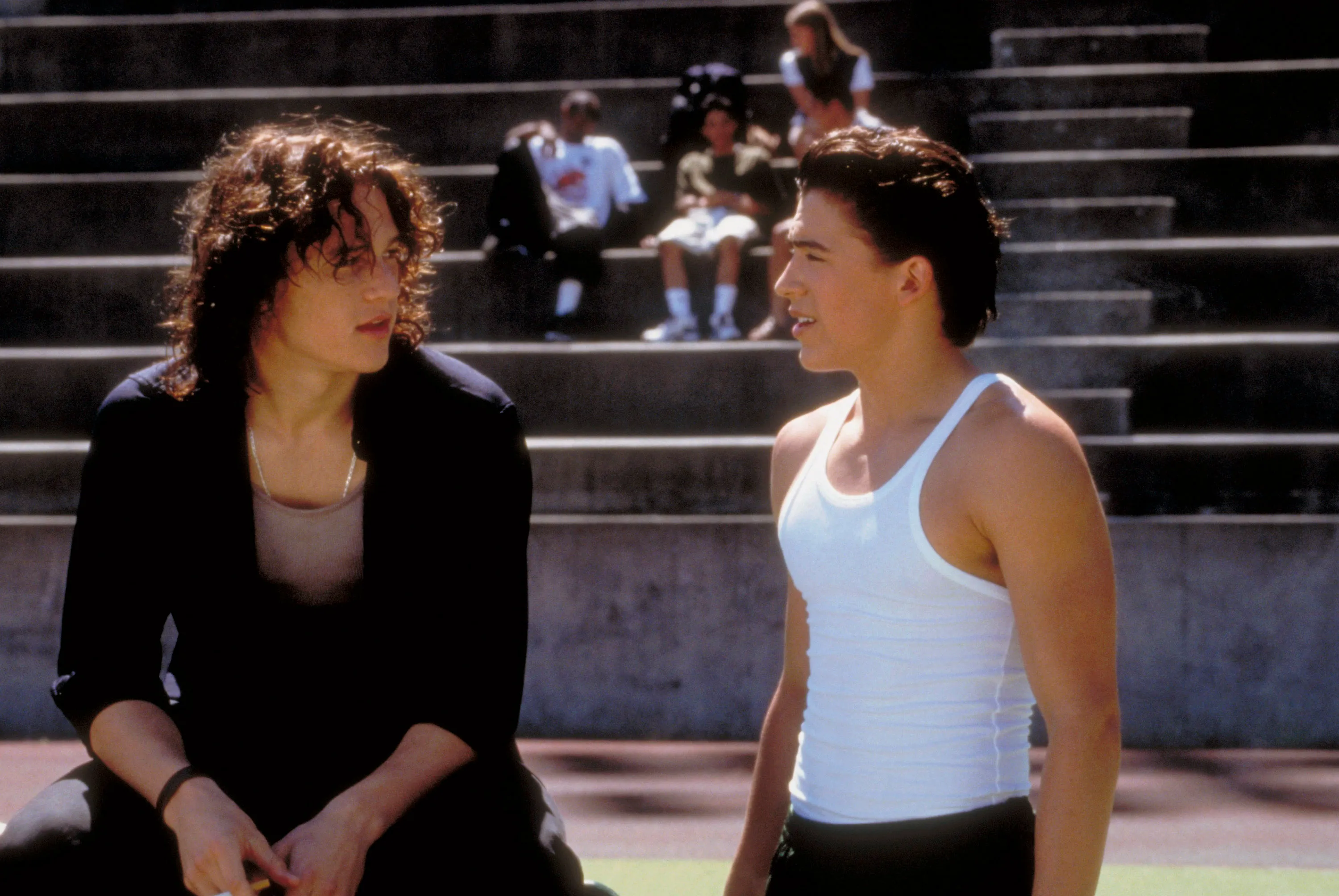 Heath Ledger and Andrew Keegan from "10 Things I Hate About You."
