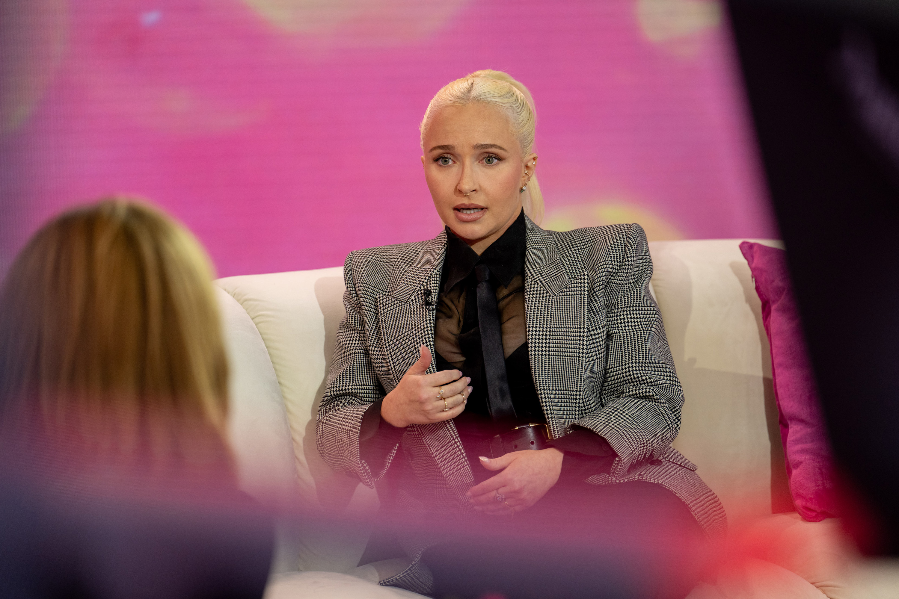 Hayden Panettiere speaking during an interview on TODAY.