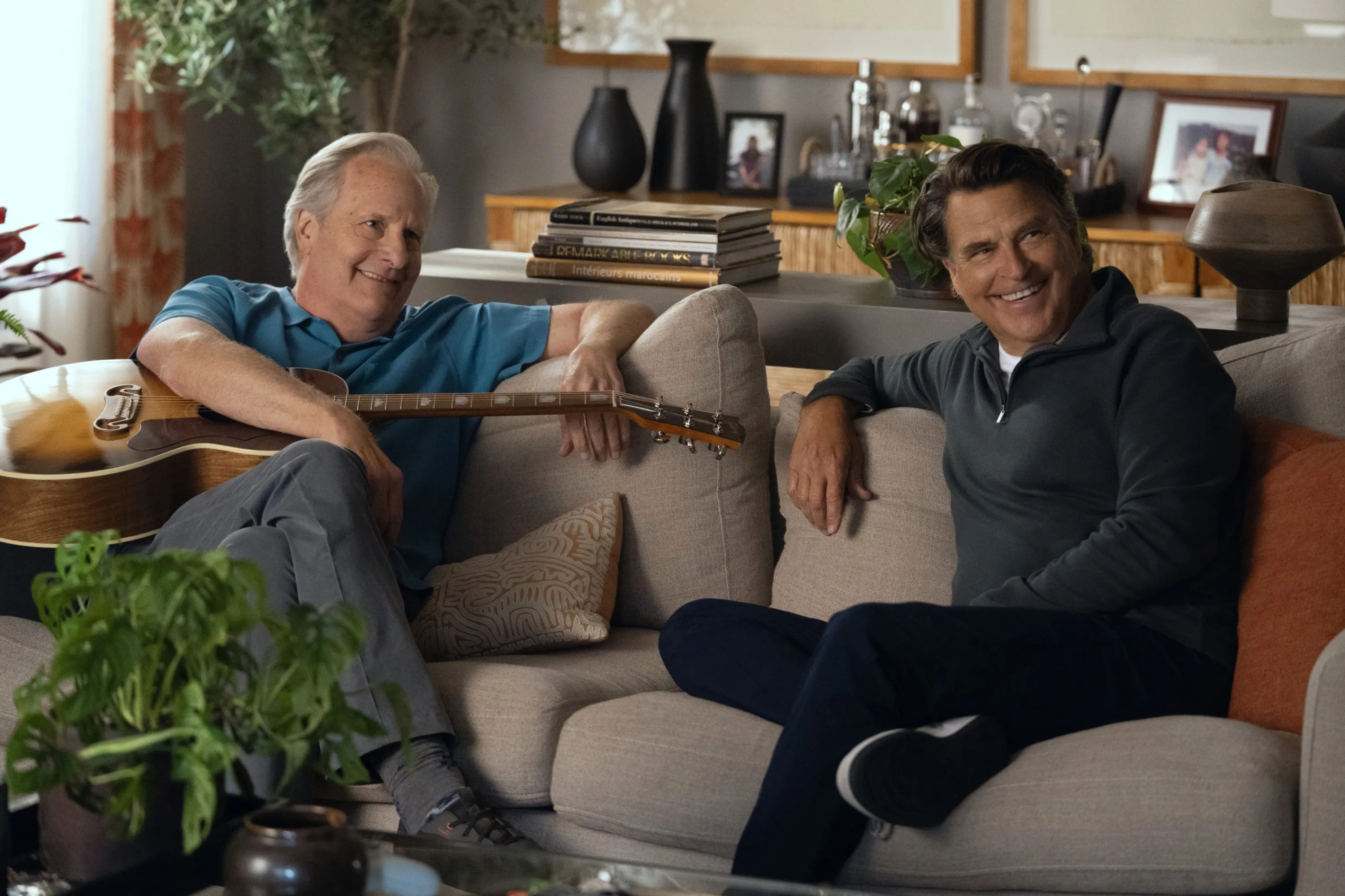 Jeff Daniels and Ted McGinley in "Shrinking."