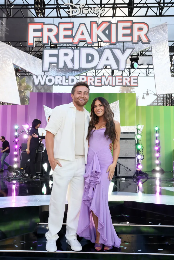 Jordan Ngatikaura and Jessi Ngatikaura at the "Freakier Friday" Los Angeles Premiere.